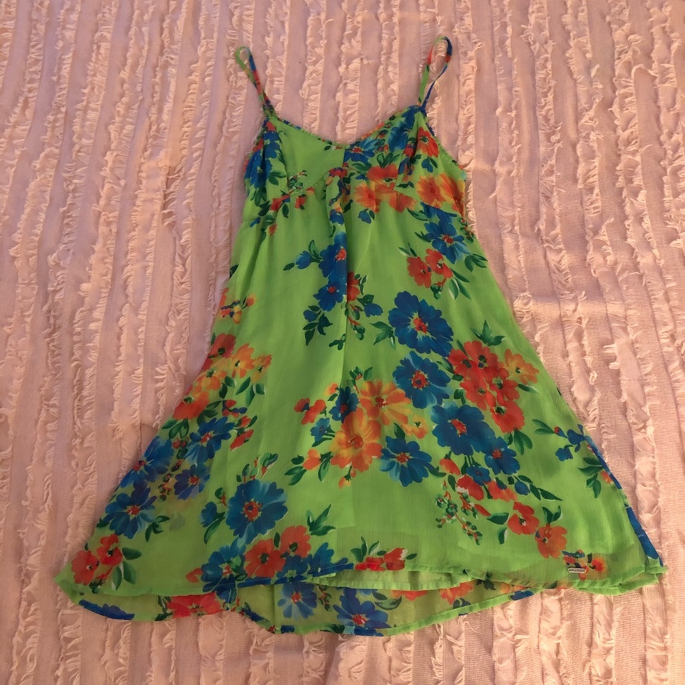Green Floral Hollister Dress